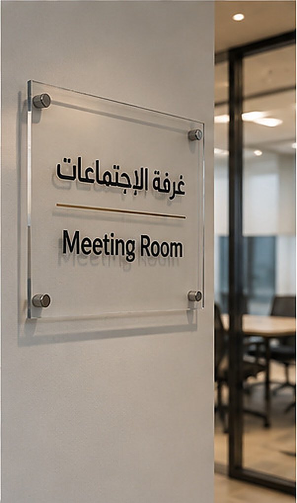 Acrylic door signs