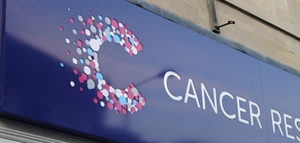 Cancer Research shop sign