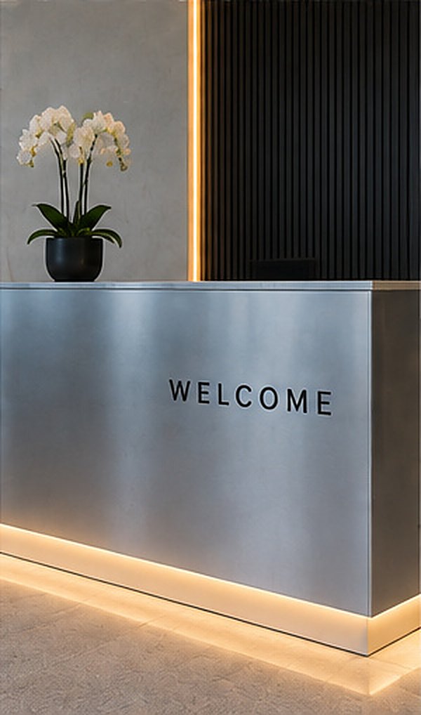 Reception signage